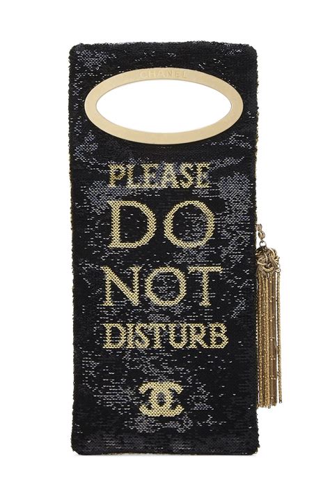 chanel do not disturb clutch|Black & Gold Chanel Paris Cosmopolite Do Not Disturb Clutch.